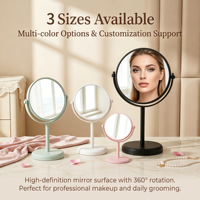 Miroir de maquillage de bureau double face pour usage domestique, salon de beauté haut de gamme, dortoir étudiant
