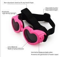Lunettes de soleil écologiques en forme de cœur pour petits animaux de compagnie, en plastique multicolore, pour chats et chiens, toutes saisons