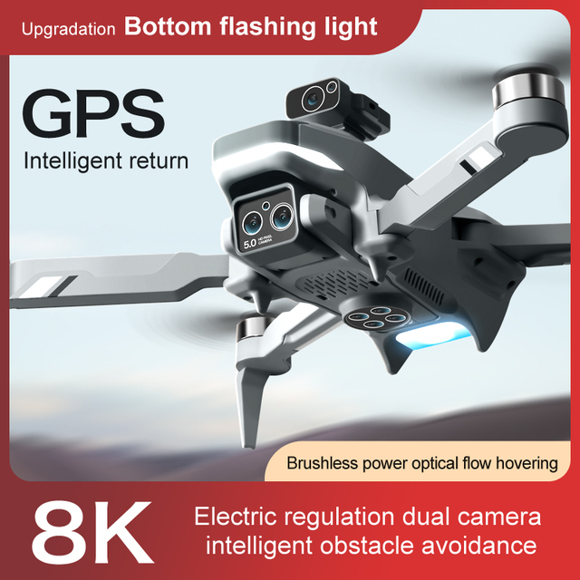 4DRC Professional HD Aerial Drone Screen RC GPS Auto Return Brushless Motor Quadcopter