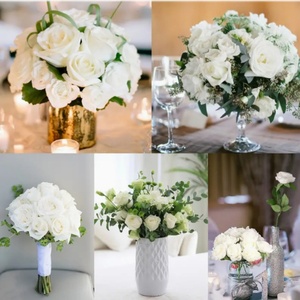 Wholesale Red/White Roses <b>Artificial</b> <b>Flowers</b> Home/Party/Wedding Decoration High Quality Realistic Silk Rose <b>Artificial</b> <b>Flowers</b> - Product Image 4