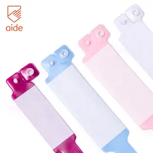Hospital Pvc Wristband Waterproof Soft PVC Material Mother Baby Write On ID Wristbands For Hospital