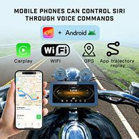 Caméra de tableau de bord pour moto 6,25 pouces, étanche IP67, enregistrement en boucle, Wifi, GPS, Carplay, TPMS, BSD, AHD 1080p