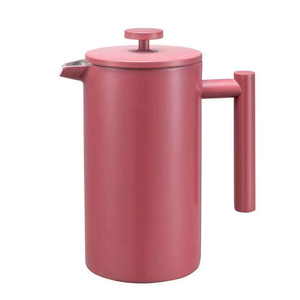 Cafetière à piston isotherme 1L (34 oz) avec système de filtration, double paroi, revêtement coloré, en acier inoxydable 304 - Product Image 2
