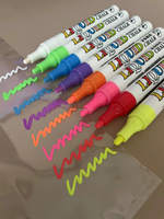 8 pièces couleur néon en gros de haute qualité marqueurs à craie liquide effaçable à l'eau stylo marqueur pour dessiner sur tableau blanc cuir voiture bois