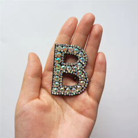Vente en gros Coudre sur Bling Lettre Strass Patchs Perlés Applique Patches pour Vêtements