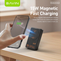 BAVIN PC1162 PC1163 15W 10000mah 5000 Mah support de charge sans fil support USB C Power Bank avec N52 magnétique