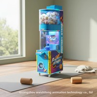 Distributeur automatique de capsules en plastique et métal haute capacité, à monnayeur/billets, jeu Gacha, taux de gain réglable, jeu de récompenses d'arcade, cadeau