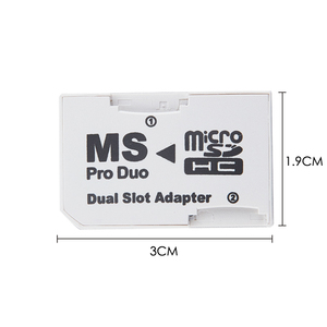 Adaptador de Tarjetas Dual de 2 Ranuras para PSP, Tarjeta <span class=keywords><strong>Micro</strong></span> <span class=keywords><strong>SD</strong></span> TF a <span class=keywords><strong>Memory</strong></span> <span class=keywords><strong>Stick</strong></span> para MS <span class=keywords><strong>Pro</strong></span> <span class=keywords><strong>Duo</strong></span> - Product Image 5