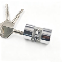 Cylindre de serrure rond pour le marché brésilien, en alliage de zinc, durable, cylindre de serrure de sécurité pour porte, clé croisée en laiton, installation facile