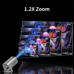 أحدث بروجكتور من المصنع جهاز عرض محمول أصلي 4K Android 11 جهاز عرض أصلي بمعالج ANSI HP330 ثنائي Wifi6 BT5.0 * من المنزل - Product Image 2