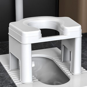 Squat to Sit Commode Chair Bathroom Stool Household Toilet Squat to Seat Helper Simple Toilet Support Frame - Product Image 1