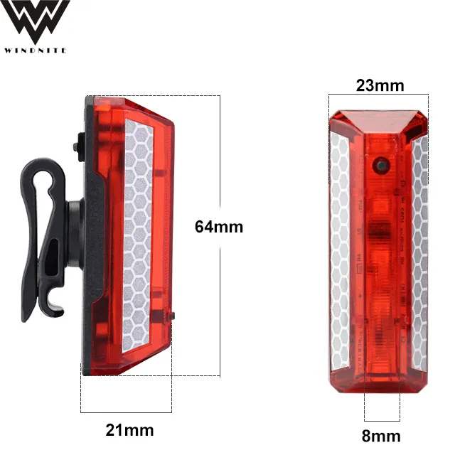 Wholesale USB Rechargeable Bicycle Safety Light Bike Taillight Bike LED Rear Light