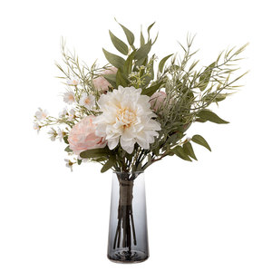Bouquet de pivoines artificielles Hanni, fleurs roses pour la décoration de mariage et de la maison CF01066 - Product Image 5