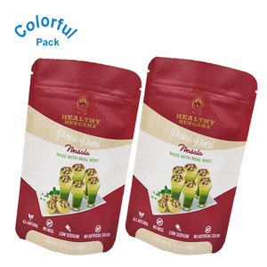Sac à fermeture éclair étanche à l'humidité de haute qualité imprimé sur mesure 2oz 4oz 8oz Emballage en plastique de poudre <span class=keywords><strong>d</strong></span>'épices Masala biologique Sac debout - Product Image 2