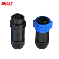 Connecteur mâle/femelle en nylon M25 3 broches 50A 300V IP67 étanche, prise d'alimentation industrielle robuste pour système d'énergie solaire