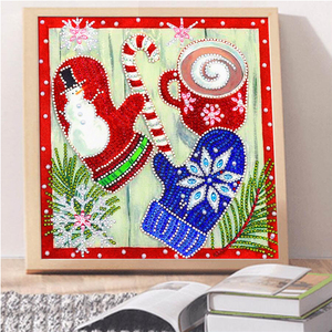 Tùy chỉnh 5D giáng sinh Snowman sơn kim cương hình dạng đặc biệt DIY pha lê vẫn còn sống món quà - Product Image 3