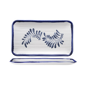 Plateau de service Harvest Mediterranea 27 × 16 cm en céramique décorée à la main Dudson - Product Image 1