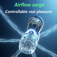 Mains libres mâle pénis masturbateur tasse sucer télescopique Rotation vibrant dispositif de masturbation pour hommes Sex Toy