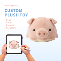 Peluche personnalisée en forme de tête de cochon rose, coussin super doux en tissu avec rembourrage en coton PP, pendentif, personnalisation en masse TOBTOYS
