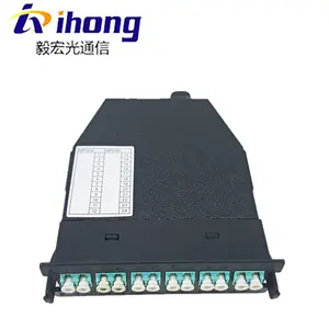 광섬유 OM3/OM4 12 /24 코어 MTP MPO Casste 사용 MPO 패치 패널