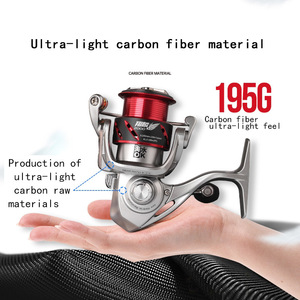 Moulinet de pêche à la ligne Xianglin Carbon Spinning Reel 2000, moulinet de pêche à la ligne ultraléger, ambidextre, pour lancer - Product Image 4