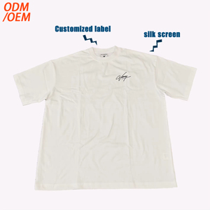 High Quality Cotton Custom T Shirt for Men <b>Blank</b> Heavy <b>Weight</b> Oversized Tshirt Printing Men's T-shirts - Product Image 2