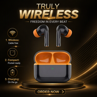 Écouteurs sans fil U52, écouteurs Bluetooth intra-auriculaires, faible latence, contrôle tactile, charge Type-C pour un usage quotidien