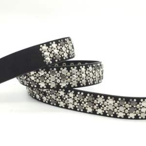 Factory <span class=keywords><strong>Outlet</strong></span> Store Ceintures de cowboy en métal à la mode pour hommes et femmes avec ceinture à rivets en cristal - Product Image 4