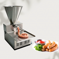 Mesin Pengisi Sosis Otomatis Komersial Laris Manis 750W 150-300kg/jam Bahan Stainless Steel 304