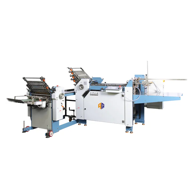 Low Price Stable Manufacturing Leaflet Folding Machine 360 Mm Width Paper Folding A3 Steel 180 M/min Production Capacity 460/min