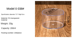 Scatola di immagazzinaggio di gioielli scatola di melma riciclabile PS trasparente quadrato/rettangolo di plastica caramelle e scatola di imballaggio alimentare - Product Image 6