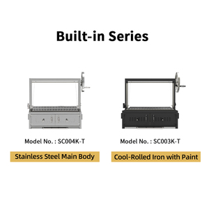 Barbacoa de acero inoxidable para exteriores, parrilla grande para carne y carbón, parrilla interior de Santa María - Product Image 3