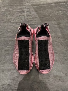 Chaussures de marche luxueuses sur mesure entièrement serties de diamants pour hommes élégants, chaussures décontractées en maille respirante, chaussures de sport et de course. - Product Image 4