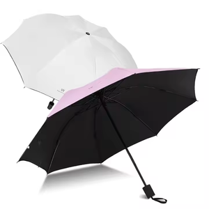 Vente en gros bon marché Parapluie anti-UV à 3 plis Pare-<span class=keywords><strong>soleil</strong></span> à 8 côtes Design classique Paraguas pour contrôle manuel de la pluie - Product Image 6