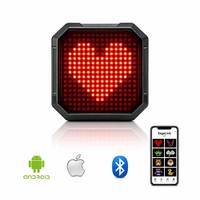 Luz Trasera Inteligente para Bicicleta, Tipo C, Control Remoto por Aplicación, Lámpara Trasera con Expresiones Personalizadas, Luz de Advertencia LED Impermeable IP66 para Bicicleta de Montaña