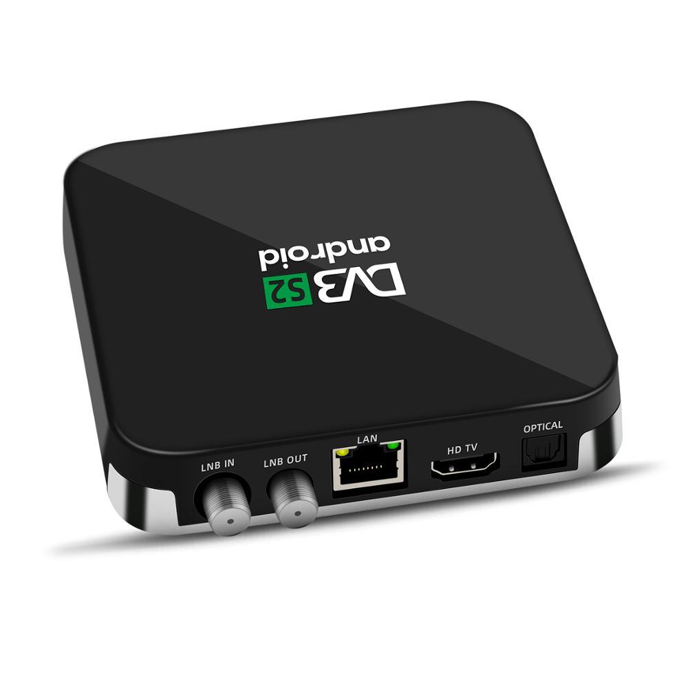 Fabricant Hybride OTT + DVB-S2 décodeur Quad-Core Android 7.1 RAM 2 GO HDMI Récepteur Satellite Numérique