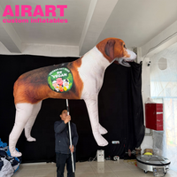 Marionnette gonflable de chien pour adulte, modèle gonflable de chien amusant pour défilé ou fête