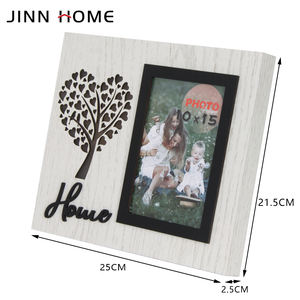 Jinn Home 4x6 "Cadre <span class=keywords><strong>photo</strong></span> en bois gravé au laser Cadre <span class=keywords><strong>photo</strong></span> commémoratif et cadre <span class=keywords><strong>de</strong></span> message texte pour cadeau <span class=keywords><strong>de</strong></span> <span class=keywords><strong>famille</strong></span> - Product Image 4