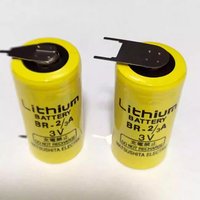 2 Buah/Lot BR-2/3A 3V BR17335 Paket Baterai Lithium Ion Kontrol Industri 1200MAh untuk Aplikasi PLC