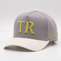 Premium twill katoenen baseballcap in twee kleuren (oranje beige), gebogen klep, gestructureerde snapback trucker pet, hoge kwaliteit, op maat gemaakt