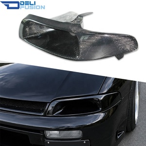 Cubierta de Repuesto para la Entrada de Aire del Faro Delantero Izquierdo, de Fibra de Carbono, con Ventilación, para Nissan Skyline R33 GTS GTR 1993-1998 - Product Image 1