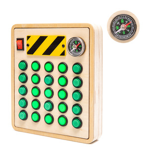 Planche de voyage Montessori, jouet pour bébé, planche de voyage pour tout-petit, interrupteur LED, tablette, IPAD en bois, planche d'écriture, jeu d'<span class=keywords><strong>orthographe</strong></span> - Product Image 2