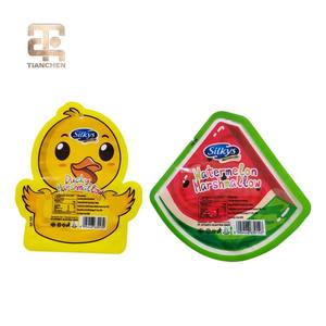 Customized Fruit Shaped Gravure Printed Moisture Proof Stand up Pouch for Snack Bag <strong>Marshmallow</strong> Packaging with PET+PE Material - Product Image 1