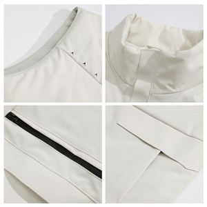 2024 Logo kustom pria kualitas tinggi tanpa lengan tahan air Puffer rompi kerja poliester tahan angin untuk musim dingin sublimasi pria - Product Image 3