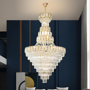 Nueva decoración listada, luz de vestíbulo de Hotel interior <span class=keywords><strong>con</strong></span> dormitorio, sala de estar, lámpara de araña <span class=keywords><strong>LED</strong></span> contemporánea de cristal - Product Image 4