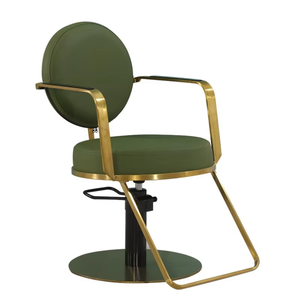Chaise de coiffure professionnelle avec siège rembourré en cuir et chaise de barbier de luxe pour salons modernes - Product Image 5