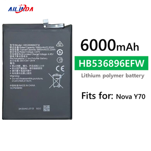 Baterai Isi Ulang Berkualitas Tinggi Ilinda 6000mAh HB536896EFW untuk Huawei Nova Y7, Baterai Lengkap - Product Image 2