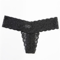 Lencería transparente Bikini Ropa interior de mujer Bragas de mujer Tanga sexy Estilo japonés G String Encaje T-back Bragas transparentes