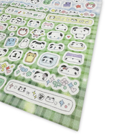 Benutzer definierter Druck Vinyl Frosted Laminated Stickers Adhesive Kiss Cut Dekoratives Briefpapier Aufkleber Blatt mit hoher Qualität