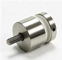 Boulon de fixation en acier inoxydable pour balustrade en verre, support de panneau de verre sans cadre pour balustrades de balcon et d'escalier extérieurs